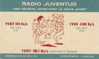 Radio Juventud, Venezuela      vom 20.12.1968