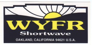 Aufkleber von  WYFR    12. Februar 1998